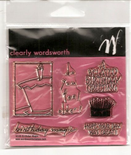   Clear Acrylic Stamps Birthday Christmas or Alphabet Free Ship  