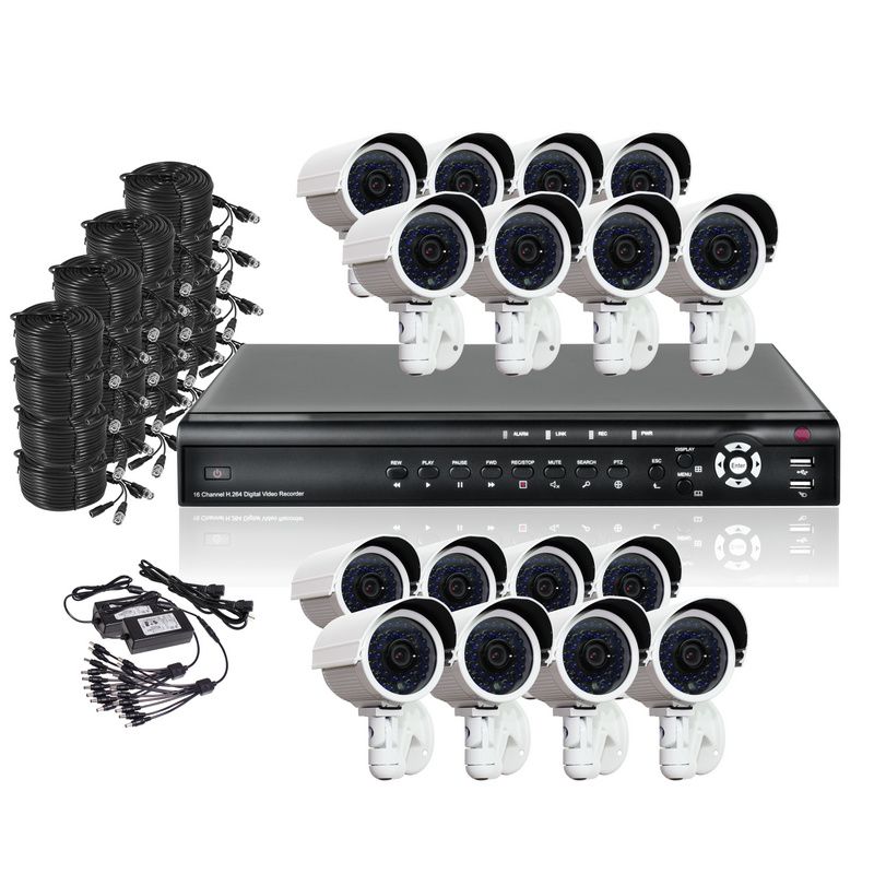 ZMODO 16CH Surveillance DVR Day Night Camera System 1TB  