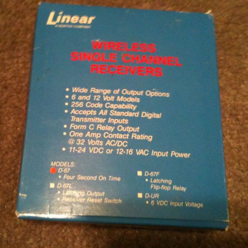 Linear D67 Garage Door Opener Receiver  