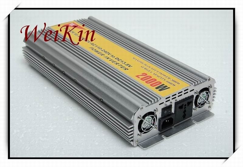 Power inverter 2000W Peak 4000W power converter DC 12V AC 220 