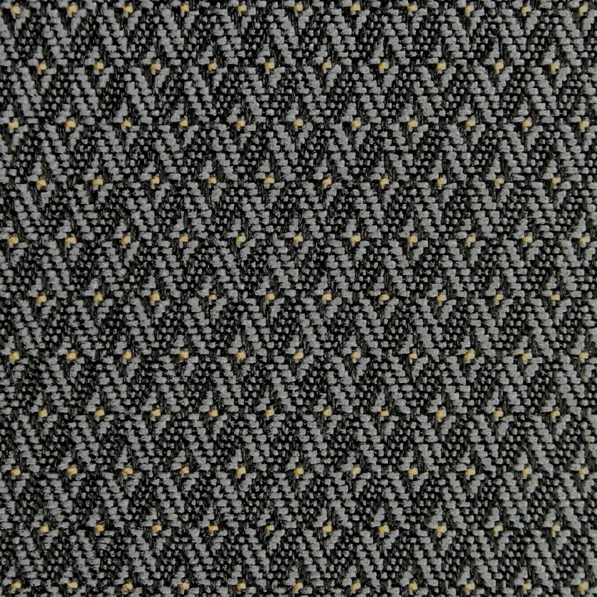   GREY EMBROIDERED DIAMOND DESIGN WOVEN UPHOLSTERY FABRIC 0753206  