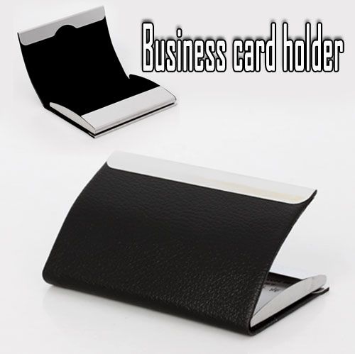 New Black Business Card Case Holder  