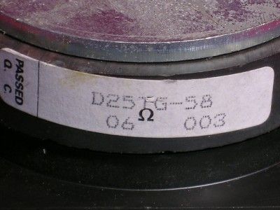 single Vintage Vifa Tweeter D25TG 58 Denmark  