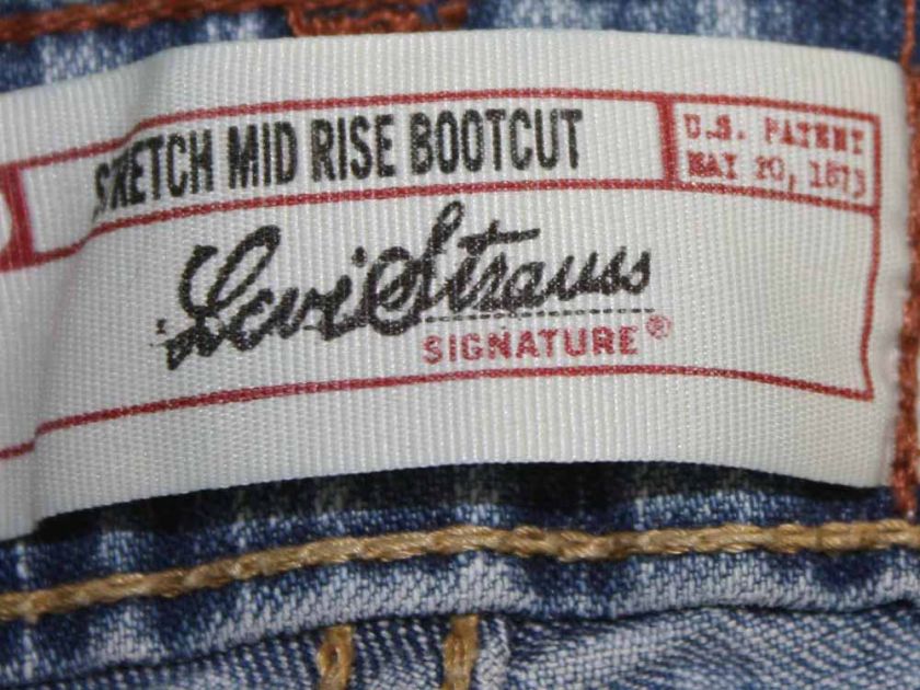 Levis Midrise Bootcut sz 10 x 30 Stretch Womens Blue Jeans Denim Pants 