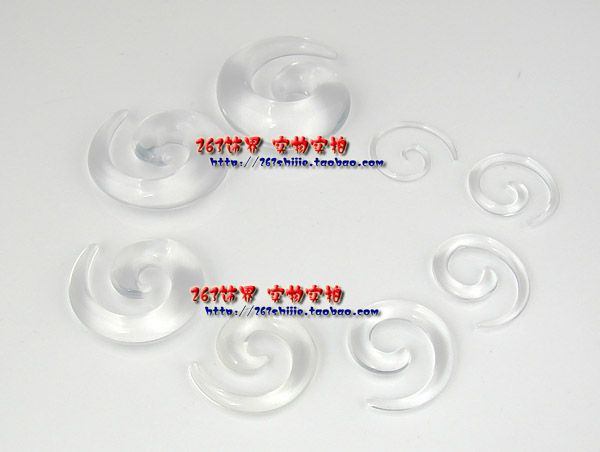 PAIR 14g 12g 10g 8g 6g 4g 2g 0g 00g Over CleaR UV AcryLic Talon 