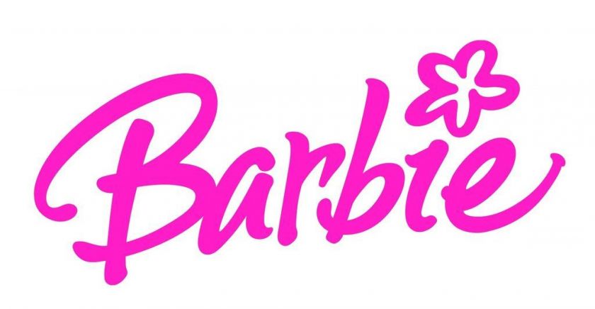 NEW BARBIE LOGO FABRIC / T SHIRT IRON ON TRANSFER  