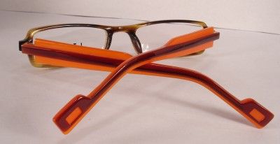 IZUMI WOMEN eyewear Eyeglass Frame 92 BROWN ORANGE  