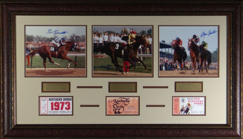 Triple Crown Champion Jockeys Signed Kentucky Derby  