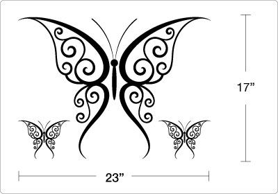 BUTTERFLIES   Vinyl Wall Art Decals Stickers Murals  