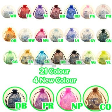 You receive   200 Bags (in random assortment of 4 to 6 colour shown 