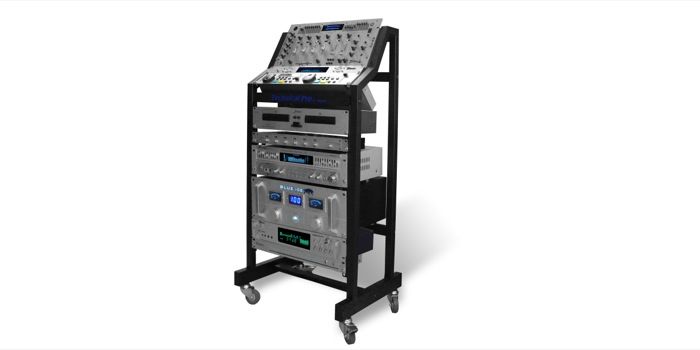 DJ Equipment 13U Space Reinforced Steel Rack Top Slant  