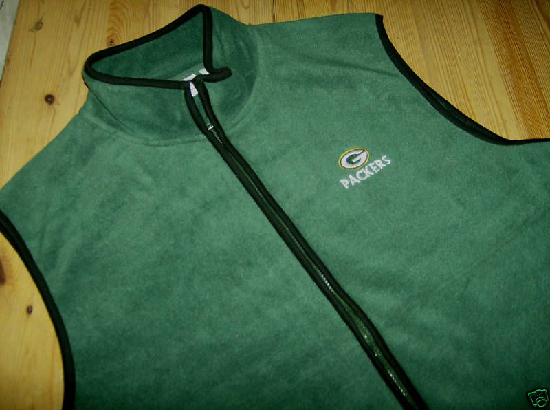 NFL Green Bay PACKERS NFL PLAYERS Sideline Fleece Vest  