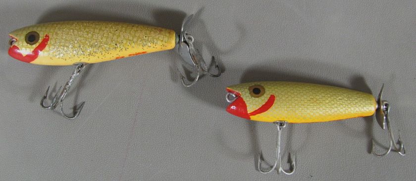   Famous Orlando Shiner Lures (SPIN TOP and HUD CHUG) Excellent  