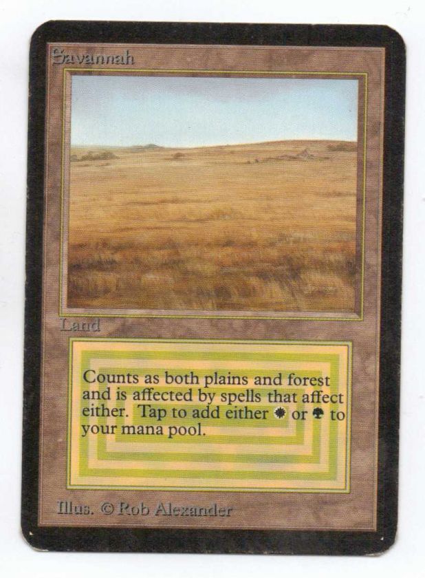 Alpha Savannah ex/nm Magic MtG MtG Dual Land  