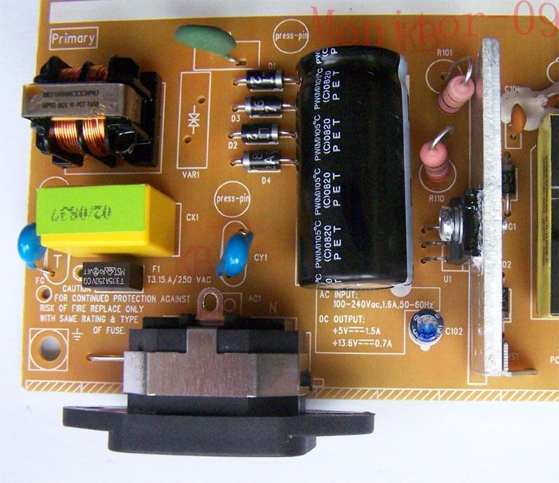 Power Board HP L0451RB 80GL19 6 HIA For ViewSonic VA916W  