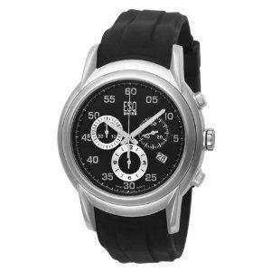 ESQ by Movado Mens 7301328 Quest Black Rubber Band  