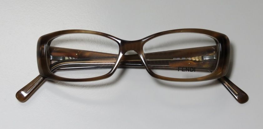 NEW FENDI 716 50 14 140 CARAMEL EYEGLASSES/GLASSES/FRAME LADIES/WOMENS 