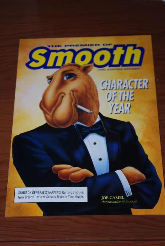 1990 JOE CAMEL CHARACTER OF THE YEARPRINT AD RARE ART  