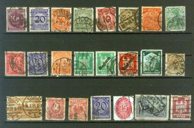 GERMANY   GROUP OF OLD STAMPS   USED  