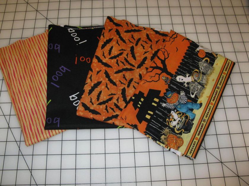 Fat Quarters   Halloween Colors, Set #3  