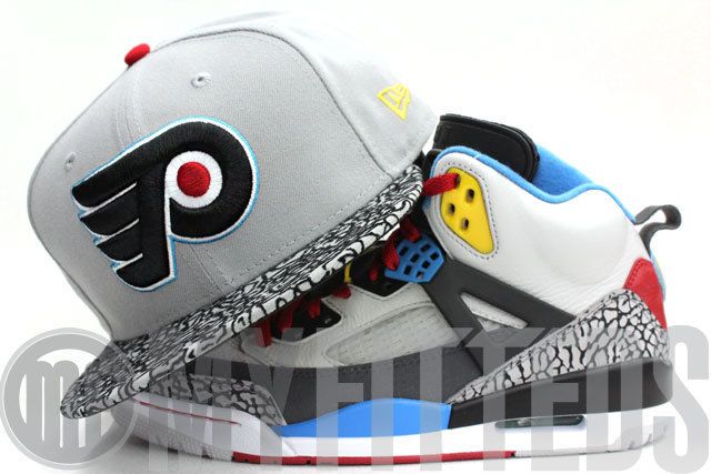 Philadelphia Flyers Air Jordan Spizike Bordeaux Matching New Era 