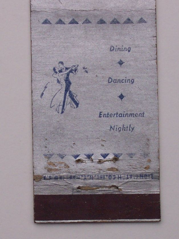 1940s Matchbook Silver Fox Tavern Union City NJ Hudson  