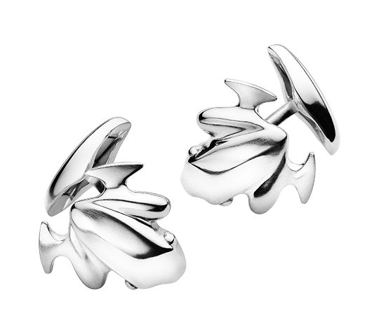 Georg Jensen Silver KOPPEL Cuff Links # 331 B   FROG  