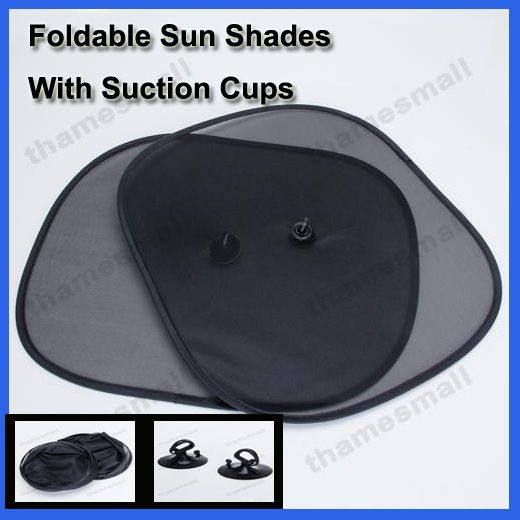 New Black Side Window Mesh Sun Shade 2Pcs for Car Auto  