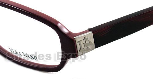 NEW VERA WANG EYEGLASSES VW 052 BURGUNDY BU V052 AUTH  