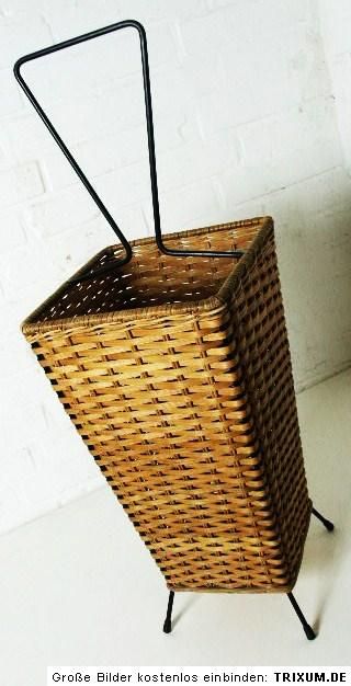 50´s MID CENTURY MODERN UMBRELLA STAND BASKET MATEGOT ERA  