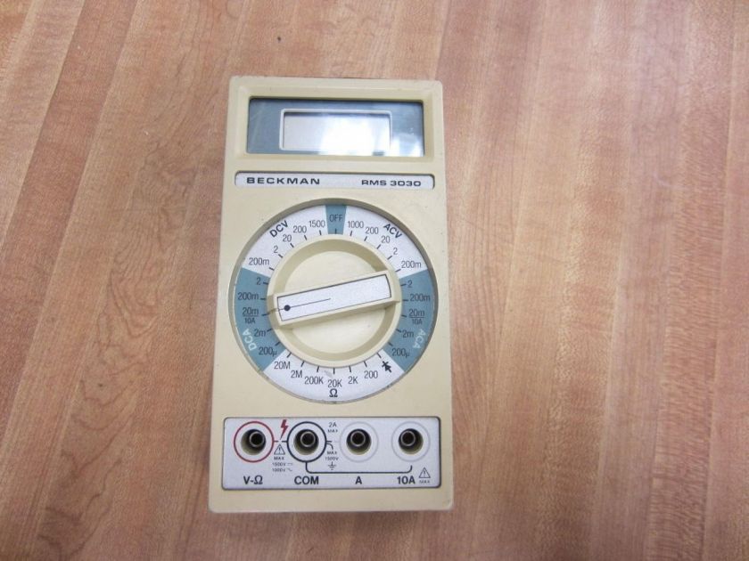 Beckman RMS 3030 RMS3030 Digital Multimeter USED  