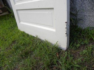 1920s Wood Exterior 1 Light Paneled Door  