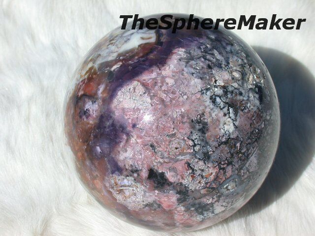 Siaz BERTRANDITE TIFFANY STONE BERYLLIUM FLUORITE SPHERE FLUORESCENT 