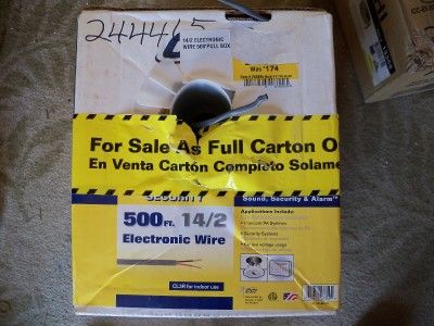 14/2 GUAGE ELECTRONICS WIRE 475 CL3R IN BOX  