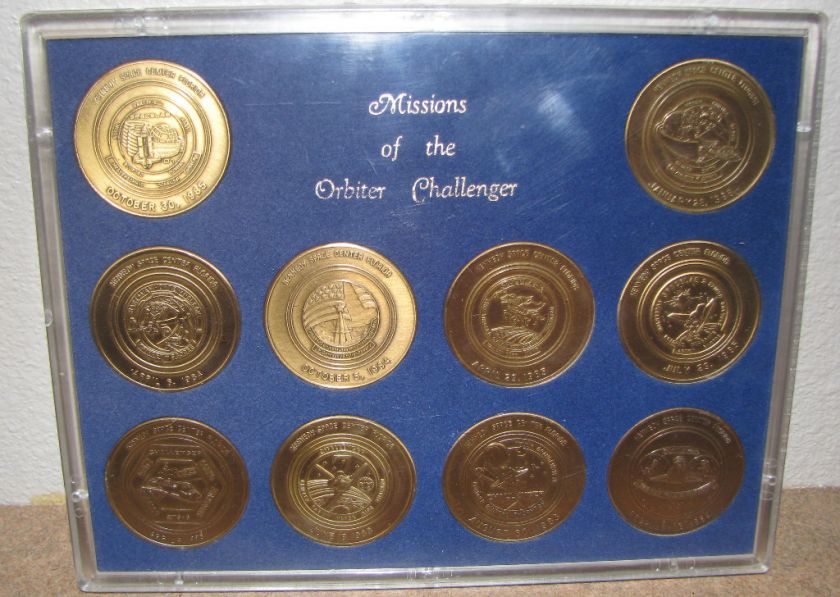 MISSIONS OF THE ORBITER CHALLENGER SERIES COIN SET  