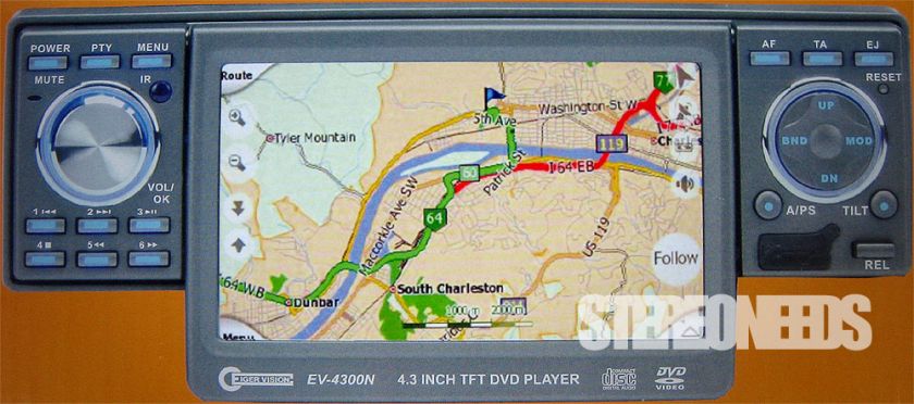   dvd cd  player with 4 3 touchscreen lcd built in gps navagation