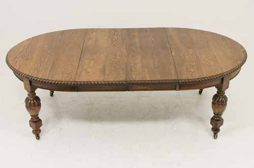   dining table with turned legs scotland circa 1910 48 wide x 56 deep
