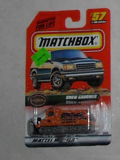 1998 MATCHBOX SNOW GROOMER #57 MOC diecast OSS  