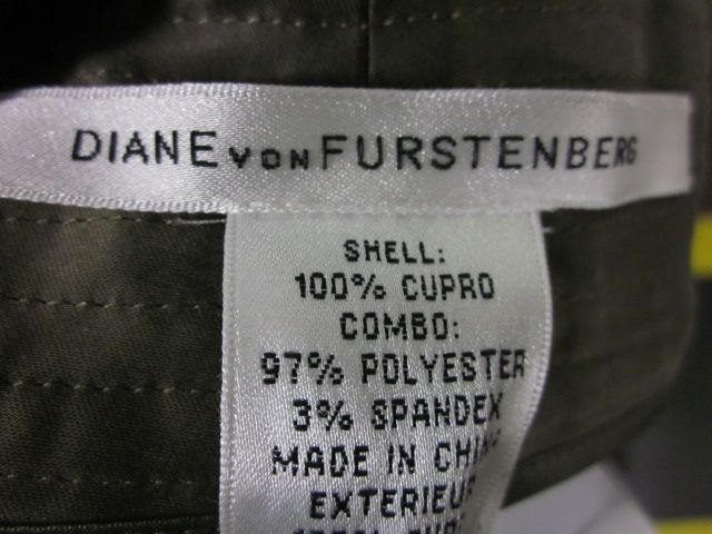 NWT DIANE VON FURSTENBERG Olive Versuchka Shorts 4 $225  