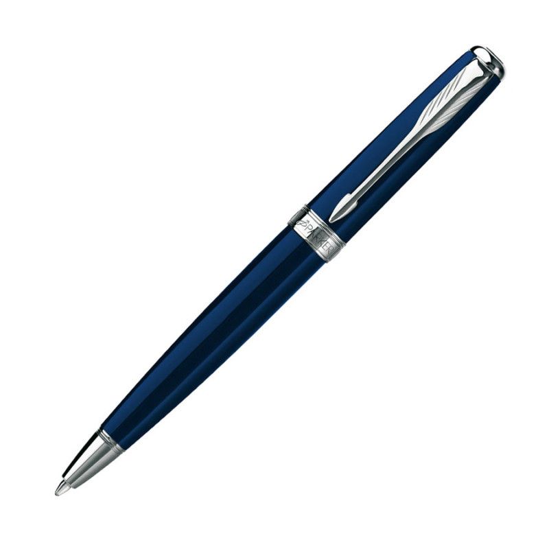 Parker Sonnet Mini Ballpoint Pen, Blue Lacquer with Chrome Trim  