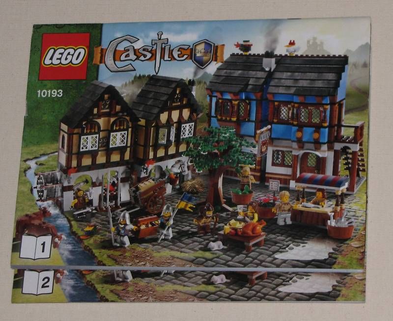 LEGO 10193 MEDIEVIL MARKET INSTRUCTION BOOKLET ONLY  