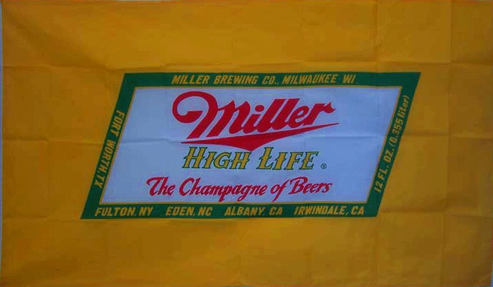 NEW 3X5FT MILLER BEER FLAG SPORTS BAR BANNER  