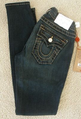 NWT True Religion womens Misty Glitz & Glam skinny legging jeans in 