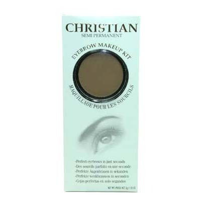 CHRISTIAN EYEBROW MAKEUP KIT   DARK BROWN  