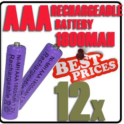   1800mAh 1.2V Ni MH Rechargeable battery 3A Purple Cell for  RC Toys