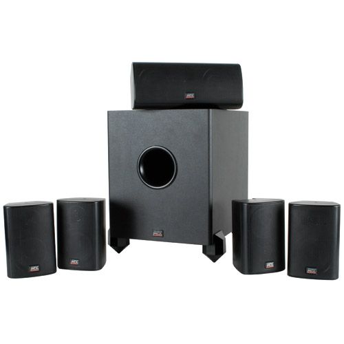 MTX HTB1 5.1 HT PACKAGE 8 80 WATT POWERED SUBWOOFER  