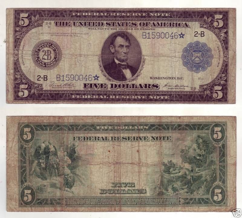 1914 FRN $5 Star  