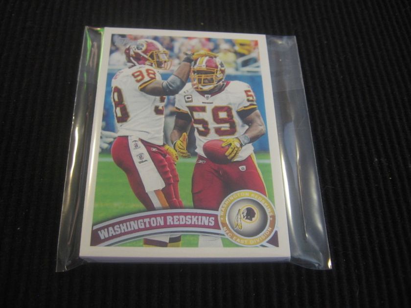 2011 TOPPS WASHINGTON REDSKINS TEAM SET 16 CARDS  