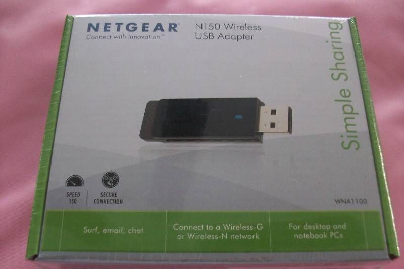 New NETGEAR Wireless N150 USB Adapter  WNA1100  