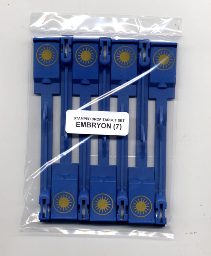 Bally EMBRYON Pinball Machine Drop Target Set  